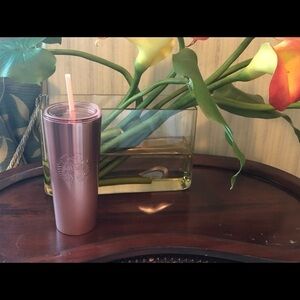 Starbucks Rose Gold Cold Cup Holiday